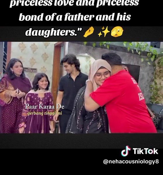 Priceless love and priceless bond of a father and his daughters