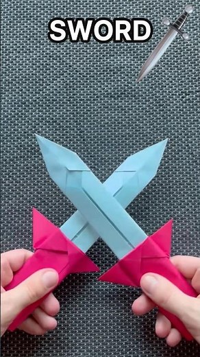 ⚔️ Easy Origami Sword Tutorial | How to Make a Paper Sword (Step by Step)