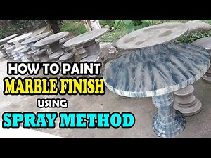 How to paint MARBLE FINISH using spray method.