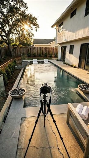 Luxury Infinity Edge Pool Build | Complete Backyard Makeover Timelapse | #timelapse #aitimelapse #ai