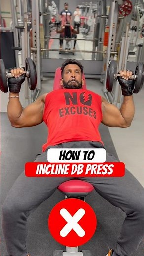How to Incline DB press with perfect method.