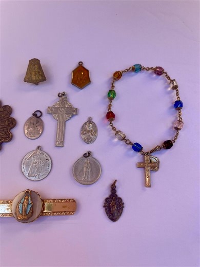 Vintage Catholic Charms Jewelry & Relics - Etsy