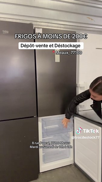 Frigo à moins de 200€ à Meaux : Dépôt-vente & Destockage