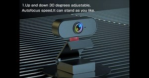 Webcam with Microphone, 1080P HD Webcam Streaming Computer USB Web Camera, Best Widescreen Camera for PC Mac Laptop Desktop