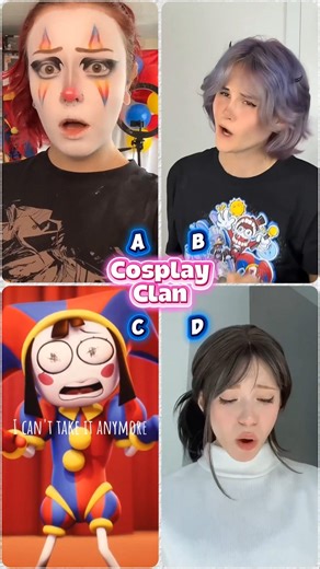 😍Blink and You’ll Miss This Pomni Transformation!😍 Which is your fav❓#cosplay #shorts