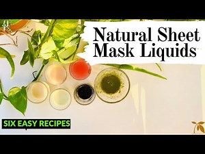 DIY Sheet Mask | 6 DIY Sheet Mask Recipe | Compressed Sheet Mask | Natural Skin Care