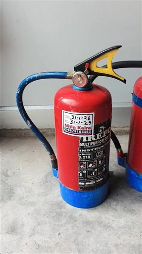 Fire extinguisher refilling by Nitin Kalra in Delhi #firefighter #automobile #fireofficer