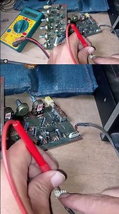 begini cara cek kabel signal audio amplifier dengan multimeter #amplifier #multimeter