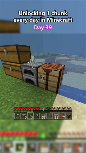 Unlocking 1 chunk every day in Minecraft | Day 39