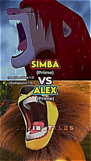Simba Vs Alex #edit #disney #dreamworks #lionking #madagascar #versus #battle #1v1 #1vs1 #shorts