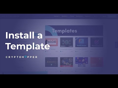 Cryptohopper Walkthrough Install A Template