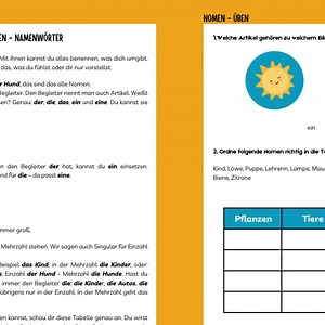 German Grammar Worksheets 3rd Grade | Deutsch 3. Klasse Printable PDF - Etsy UK