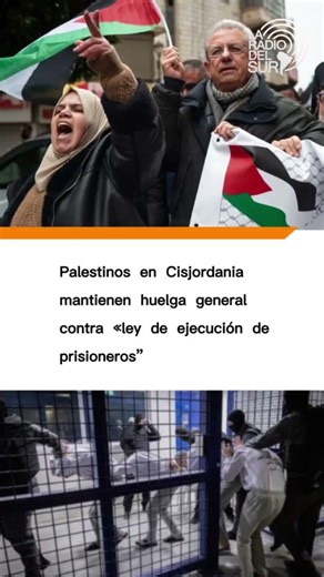 Palestinos en Cisjordania mantienen huelga general contra «ley de ejecución de prisioneros”