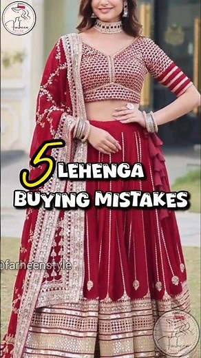 5 Biggest Lehenga Mistakes You Must Avoid❌ #farheenstyle #shorts #shortsfeed #viral #trending #dress