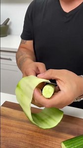 Jet Tila Demonstrates the Katsuramuki Cutting Technique | Food Network | #shorts