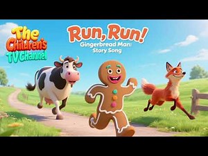 Run, Run, Gingerbread Man! | Story Song for Kids | Preschool Learning Music #storysongs