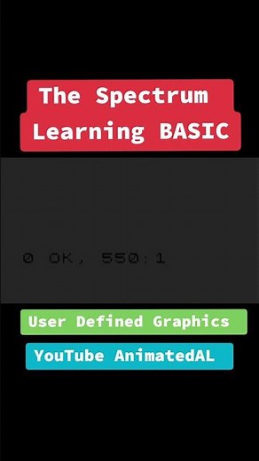 User Defined Graphics - Learning BASIC - The Spectrum #thespectrum #zxspectrum #basic