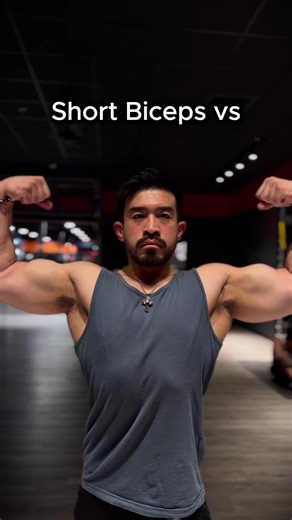 Short Biceps, Medium, or Long Biceps? 💪🏻💪🏻 #bodybuilding #fitness #gymmotivation #anime #animemotivation @Steven Hong @jeeerh