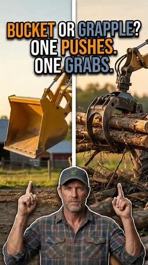 Bucket vs Grapple: Which Tractor Attachment Should You Actually Use?
