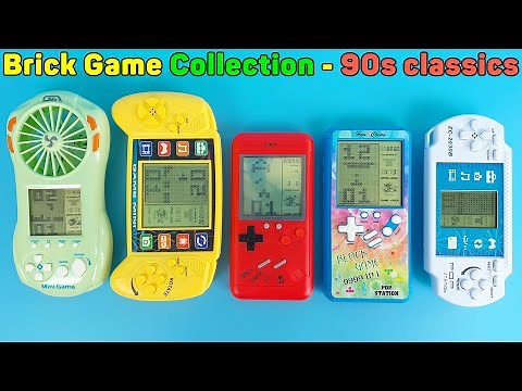 Brick Game Collection, Classic game console 1990s, Large Screen & Mini Fan Inside | Unboxing Review