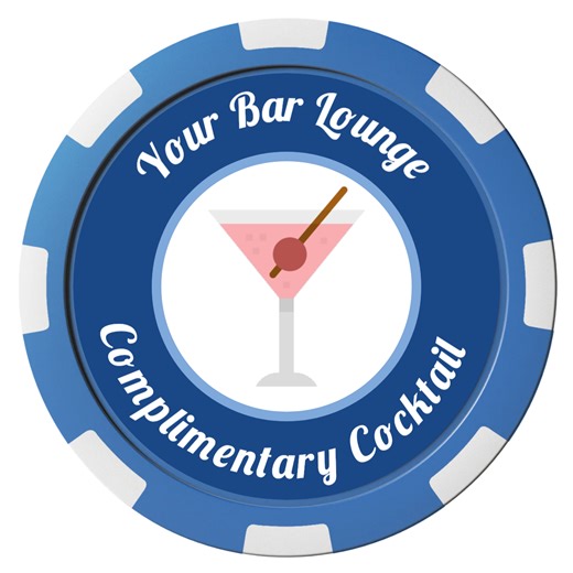 Fancy Drink Composite Poker Chips