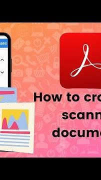 How to crop your scanned document on Adobe Acrobat Reader?