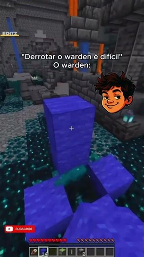 Derrotar O warden 😖 #minecraft #equipou #gaming #actingchallenge