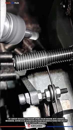 Innovation Spring Coiler: Precision Mandrel Mechanism, High-Speed Production, Industrial Tech #tech