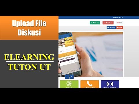 Cara UPLOAD FILE pada DISKUSI elearning tuton UT