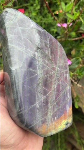 Polished Rare Purple Labradorite Standing Free Form x 1 From Tulear, Madagascar