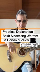 239K views · 9.9K reactions | Practical explanation kung bakit kailangan iserv ang warrant sa condo ni Zaldy Co #therockstarlawyer #legalknowledgesharing #fypage #HeyMoonshine | Atty Carlo Ybanez | Facebook