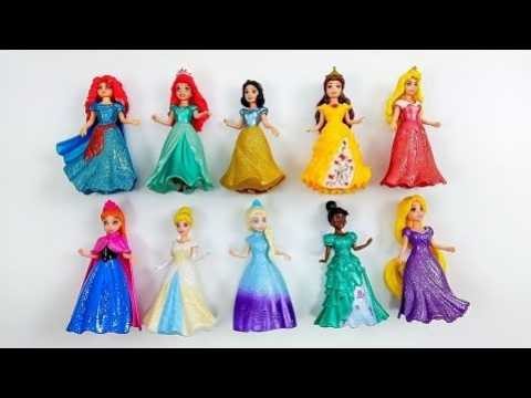 Elsa Doll Hair Disney Princess Dress Transformation ~ DIY Miniature Ideas for Barbie ~ ASMR