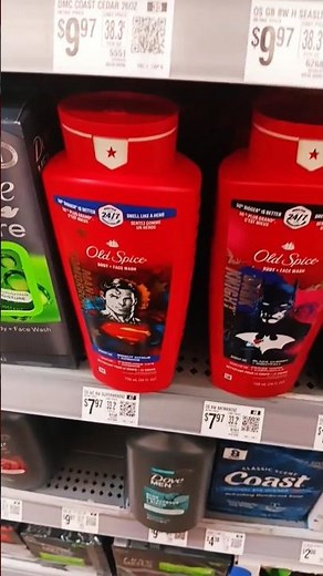 Batman and Superman's old spice body wash 😏