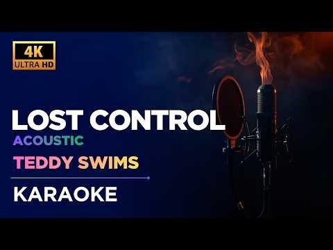 Lose Control - Teddy Swims (Acoustic Karaoke) | Deep Soul Version | E major