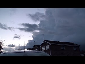 Massive Thunderstorm sweeps across the West Midlands UK