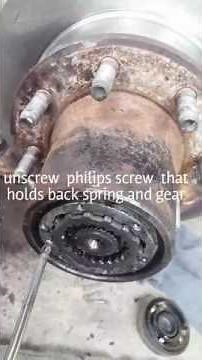 76-93 ford f 150 f250 f350 4x4 hub asembly removal