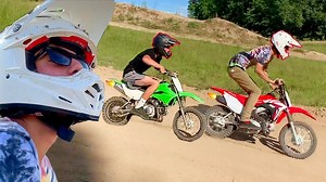 PIT BIKE RACE ON NEW CRF110F!!!