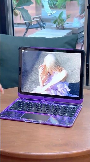 iPadをノートPCみたいに使えるキーボードケース💻✨キーボードとトラックパッドで、タイピングも資料チェックもスムーズに。iPad作業をもっと快適に。 #ipadキーボード #透明ケース #fyp