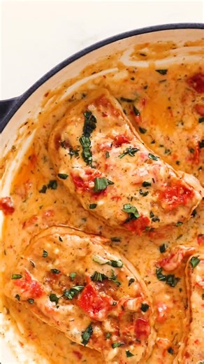 Kristen Stevens on Instagram: "These marry me pork chops are a twist on my all-time favorite chicken recipe — same creamy sun-dried tomato sauce, just with juicy pork chops instead. It’s rich, cozy, and absolutely swoon-worthy. 💍✨ Comment RECIPE and I’ll send you the link to your inbox so you can save it. ✨ TIP: make sure you’re following my account @theendlessmeal so that the recipe gets delivered. https://www.theendlessmeal.com/marry-me-pork-chops/ #theendlessmeal #PorkChops #MarryMePorkChops