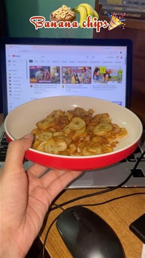 Satisfied my chips craving by making banana chips at home today 🎉🤤 #cooking #chips #minivlog