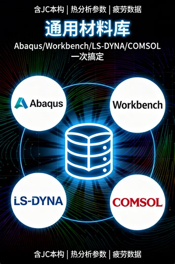 仿真材料参数全搞定！4 大软件通用材料库（Abaqus/COMSOL 等）