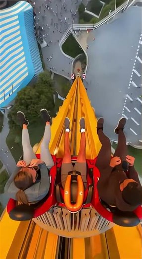 POV: Giant Drop Tower Freefall 😱 | Ultra Realistic 4K GoPro #Shorts #POV #DropTower