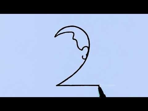 Dr B R Ambedkar drawing from Number 2 easy step by step // Easy Ambedkar jayanti drawing