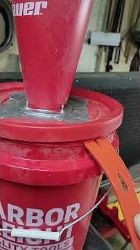 How to remove bauer dust separator from bucket #harborfreight #dustcollector #bucket #bauer