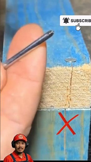 how to nail wood without splitting it #diy #woodworking