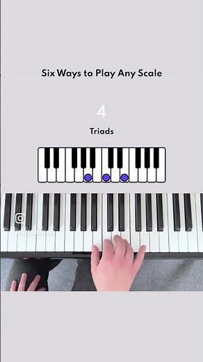 Easy ways to play any scale techniques# #piano #pianotutorial #pianolessons #music #tutorial