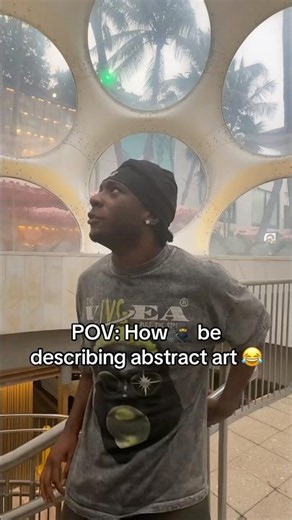 Why do people describe abstract art like this 😭🎨
