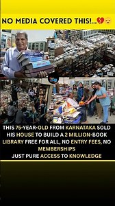 📚✨ Anke Gowda – The Man Who Gifted India a Library of 2 Million Books 🙏🔥At a time when libraries
