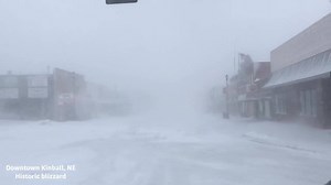 ‪DANGEROUS #BLIZZARD conditions hammering the beautiful High Plains town of Kimball, Nebraska; wind ripping through historic downtown as wrap-around pivots through the Panhandle. Stay tuned to the AccuWeather network for updates | Reed Timmer Extreme Meteorologist