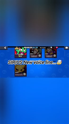Sirius new voice lines...🤯 | Brawl Stars 💫 #brawlstars #funny #goviral